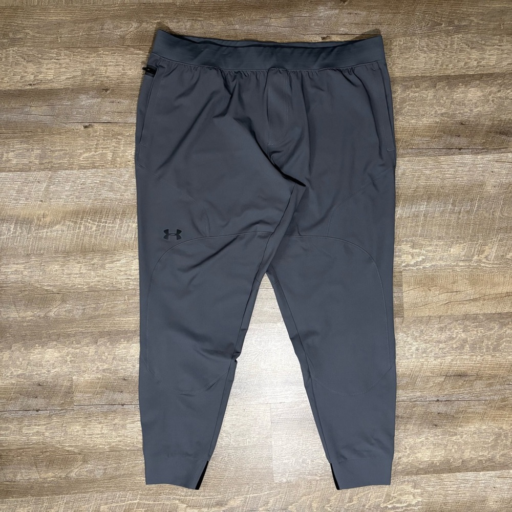 Under Armour Fitted Joggers Mens XXL Gray Sweatpants Wicking Breathable
